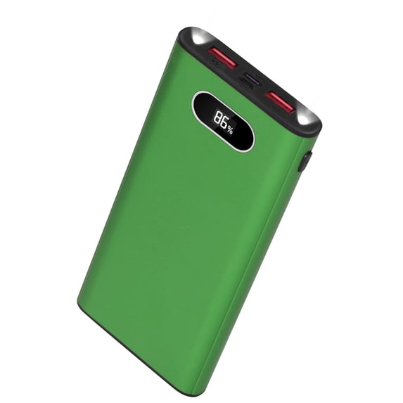 20000mAh Power Bank, 22.5W Portable Charger with USB Type C Output LED Display Flashlight External Battery Pack for iPhone Samsung iPad Tablet and etc,Green