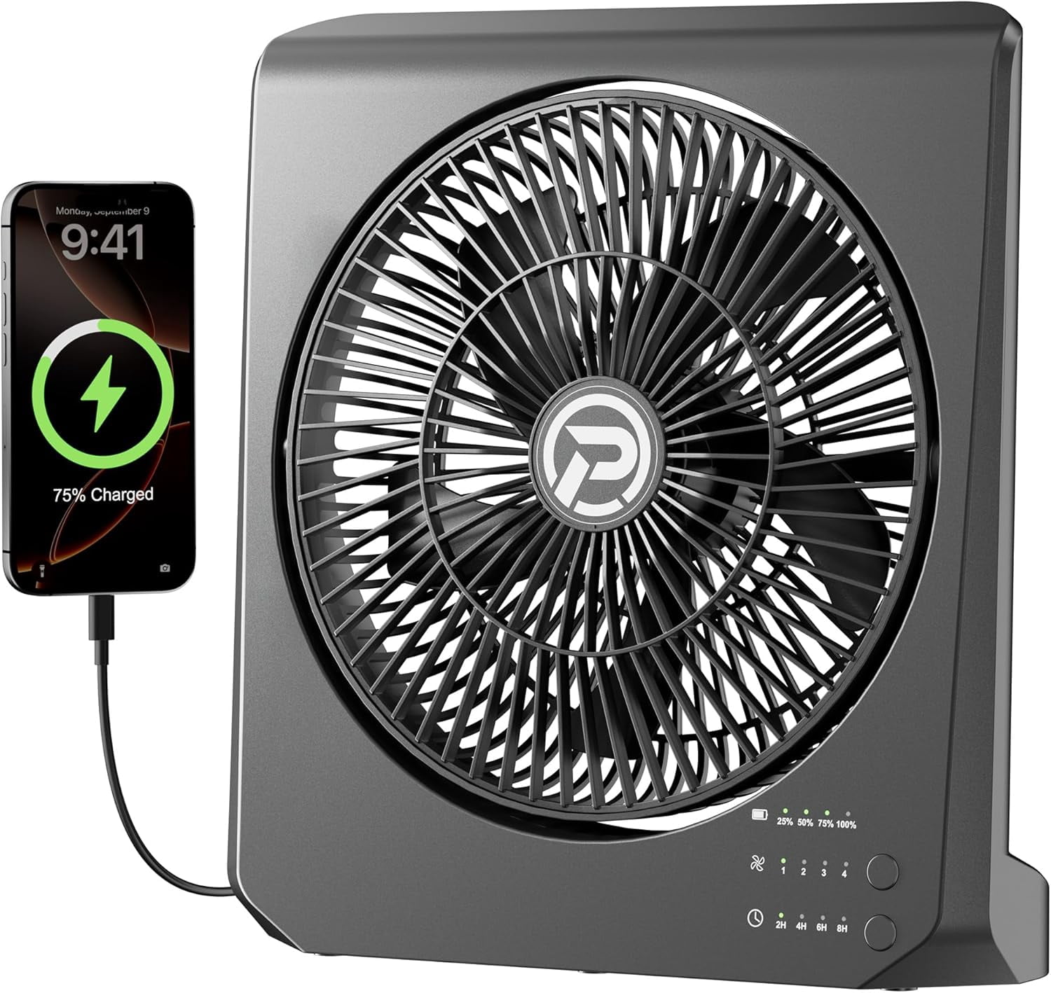Portable Camping Fan With Remote - Rechargeable 20000mAh Battery, 5 Speeds & 70H Runtime