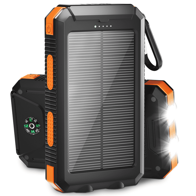 SOLPOWBEN 20000mAh Solar Charger for Cell Phones IPhone with Dual