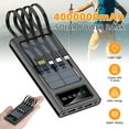 thumbnail image 1 of 20000mAh Solar Power Bank Portable Charger with LED Flashlight,Waterproof Digital Display Fast Charging Power for Cell Phone, 1 of 10