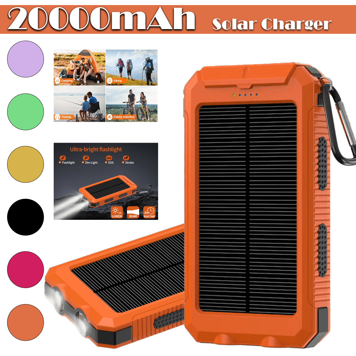 NAUDHENM 20000 mAh Portable Power Pack