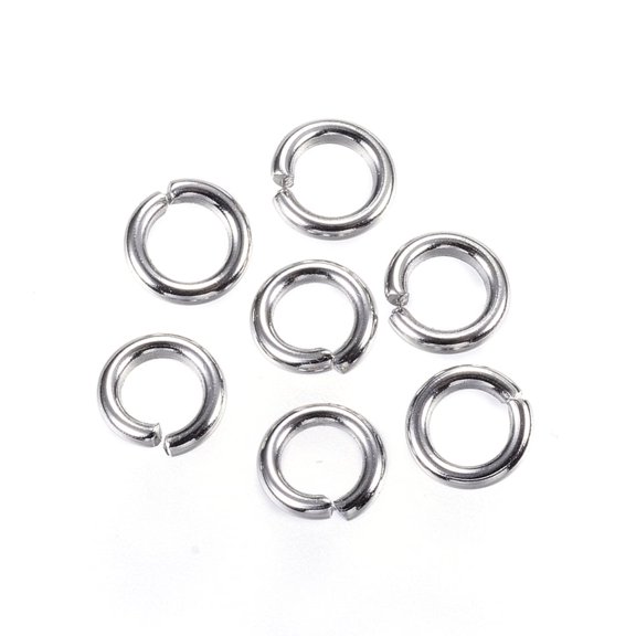 20000pcs Tarnish Resistant 304 Stainless Steel Jump Rings Open Jump Rings Stainless Steel color 5x1mm 18 Gauge Inner Diameter: 3mm