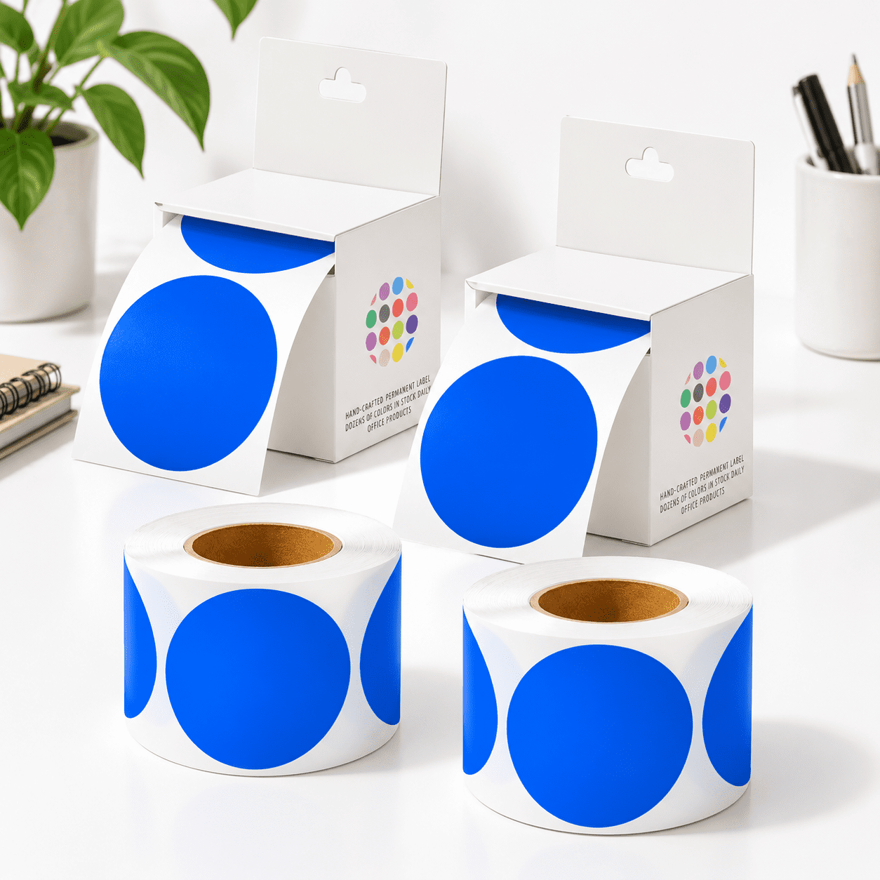 20003 Inch Round Color-code Circle Dot Sticker Labels Blue - Walmart.com