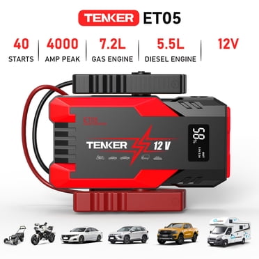 KOPUO Battery Jumper Starter Portable, 12V Car Jump Starter, Car ...