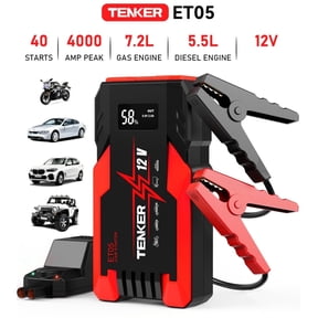 3000A Car Jump Starter- 12V Battery Charger for 7.2L Gas & 5.5L Diesel Engines,with USB Ports, LCD Display and LED Light