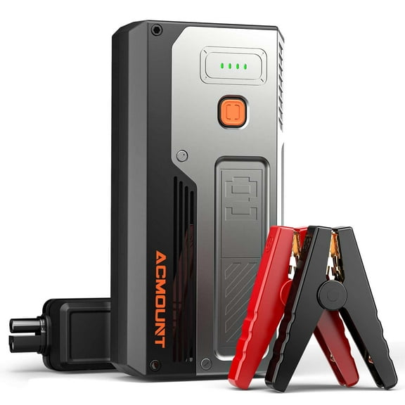 2000A Portable 12V Car Battery Jump Starter with LED Light And USB Quick Charge for 8L Gas And 6.5L Diesel Engines