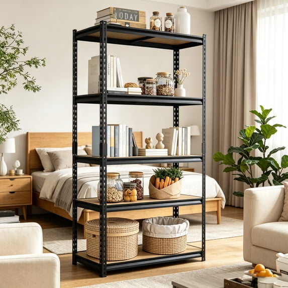 2000LBS Capacity Garage Storage Shelves Heavy Duty,Adjustable Garage Storage Shelving Unit 71 "H x 35.5 "W x 15.8" D