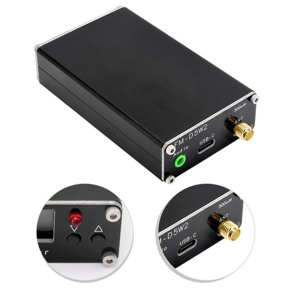 2000M Fm Transmitter 2Km 0.5W Digital Display Stereo 76M-108Mhz Radio Emitter A Fangkenuo