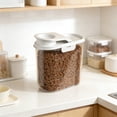thumbnail image 1 of 2000ML Dog Cat Food Storage Container,Plastic Pet Food Dispenser BPA-Free for Small Animal Kibble, Bird, Oatmeal, Rice, Flour, 1 of 6