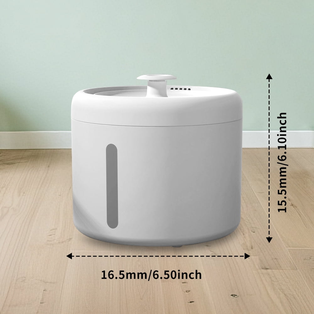 2000ML Ultra Silent Cat Water Fountain with 4-Layer Filtration & 4 °   Tilt Design