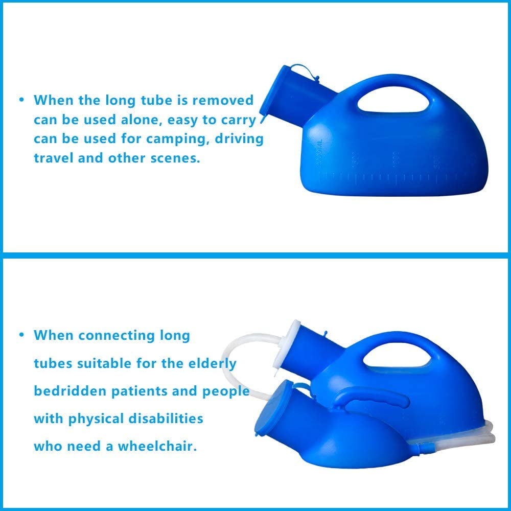 2000ML Urinal for men with Handheld Portable Urine Cup 2000 ml Large