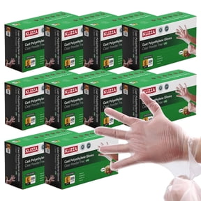 2000Pcs Food Prep Gloves Disposable, CPE Cooking Gloves Food Grade Waterproof, Oil-Resistant, Ambidextrous, for Kitchen Cooking, Food Handling(S Size)