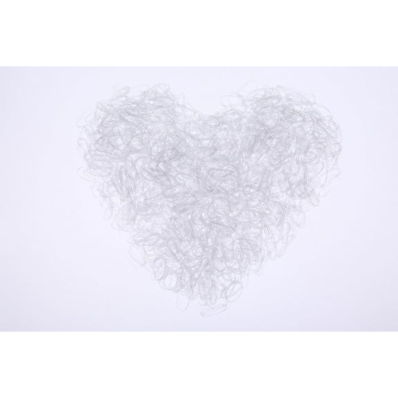 2000PCS Clear,Rubber Bands, Elastic Braiding Band, Hair Ties for Toddlers, Children, Girls