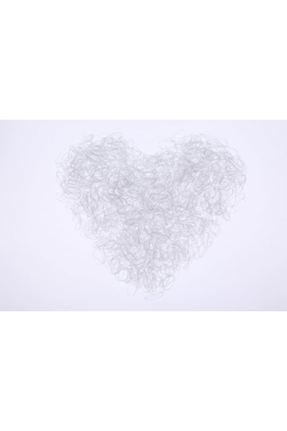2000PCS Clear,Rubber Bands, Elastic Braiding Band, Hair Ties for Toddlers, Children, Girls