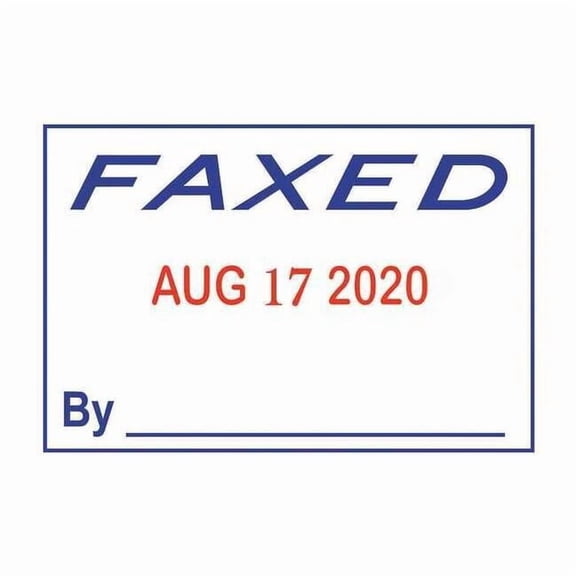2000PLUS 038863 Message Date Stamp,4 Bands, Faxed