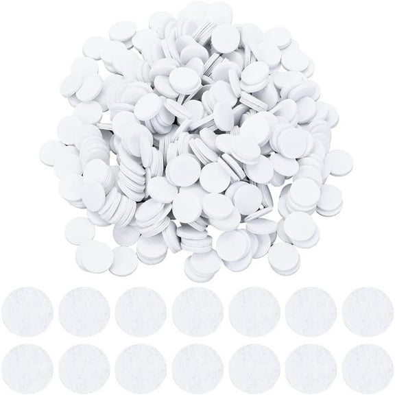 2000Pcs 25mm 1 Inch Felt Pads White Round Felt Circles Non Woven Fabric Soft Thin 25mm Diameter Flat Needle Felting