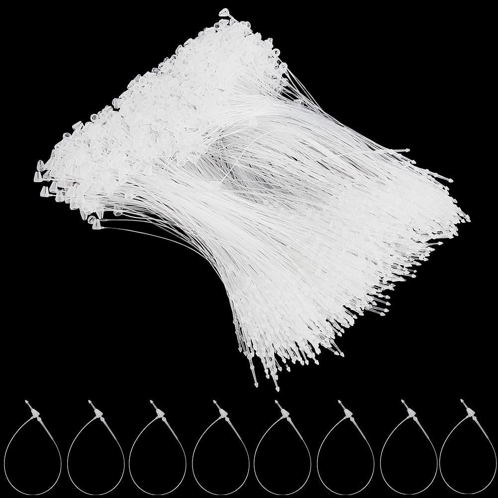2000Pcs 5 Inch Plastic Fasteners Hang Tags Clear Snap Lock Pins ...