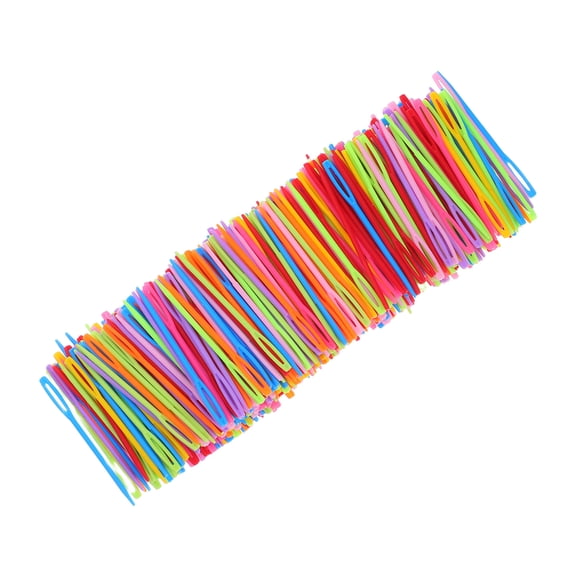 2000Pcs Large Eye Yarn Darning Needles in Assorted Colors Plastic Sewing Needles for Crafts