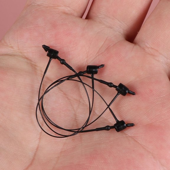 2000Pcs Plastic Tag Line Black for Clothes Price Tags Label String Lightweight and Easy Use