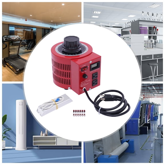 2000VA Variac Variable Transformer, 20Amp Adjustable AC Voltage Regulator,110V Input 0-130V Output Power Supply,US Plug, Metered Voltage Display
