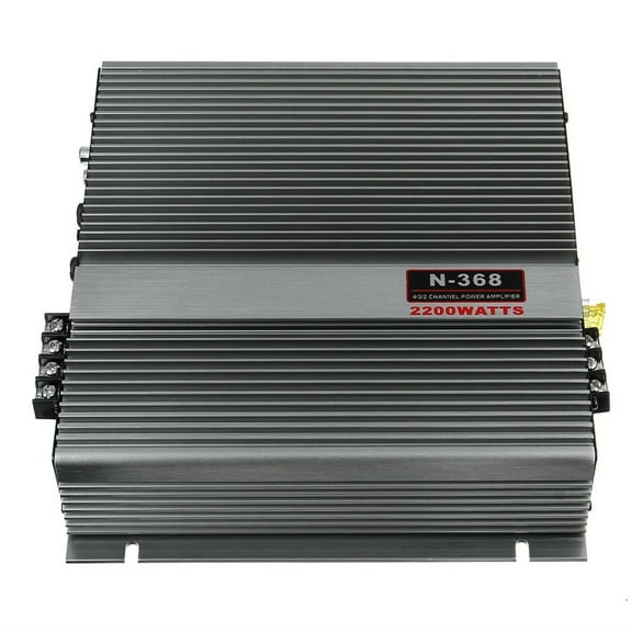 2000W 12V 2 Channel Car Amplifier Short Circuit Protection Stereo Power Amp Sub Woofer Interior Sound Amplifiers ,Low Profile Design