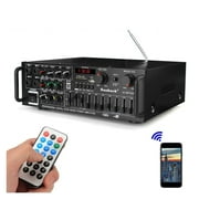 2000W 5.0 Bluetooth 2 Channel Power HiFi Amplifier 326BT AV Amp Speaker With Remote Control 4 For Car Home ,Easy to Operate