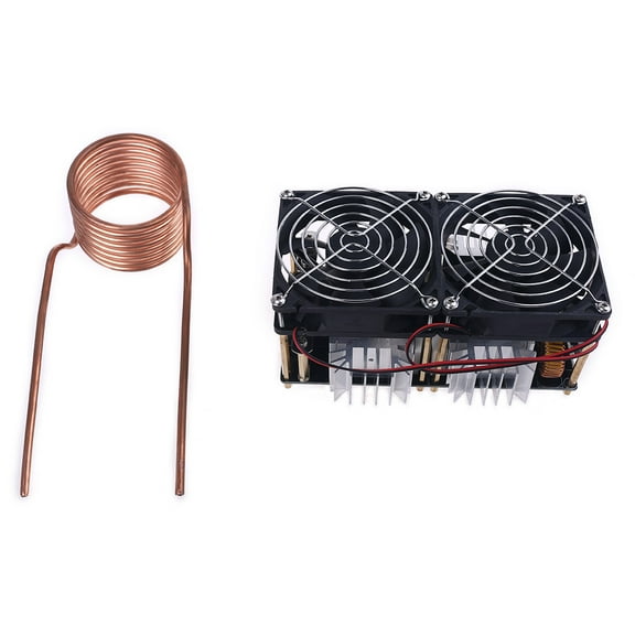 2000W 50A ZVS Induction Heating Board Heater Module Flyback Driver Dissipation Coil Dual Fan with Copper Tube