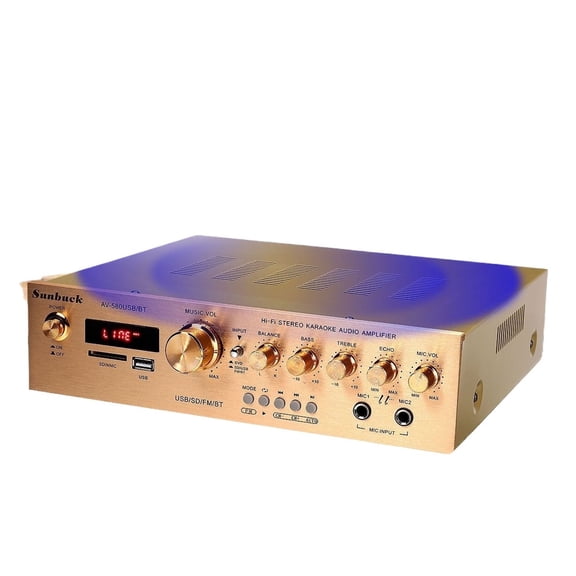 2000W 5CH Amplifiers Amplificador HiFi Stereo AV Surround Amplifier SD FM Home Theater Amplifiers