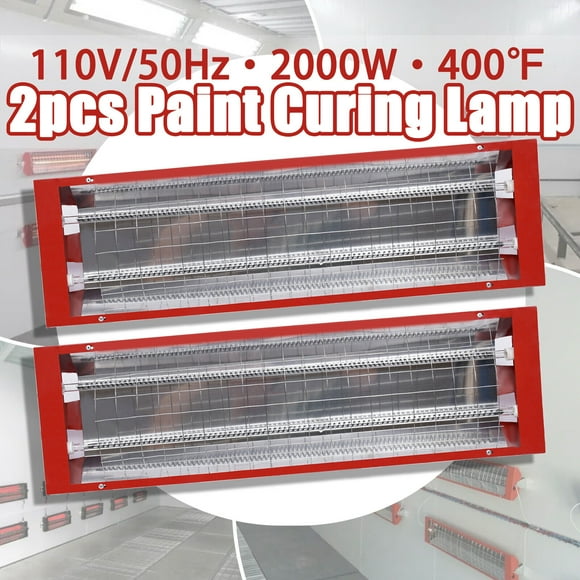 2000W Automotive Paint Booth Infrared Paint Curing Lamp Spray Baking Heater 400