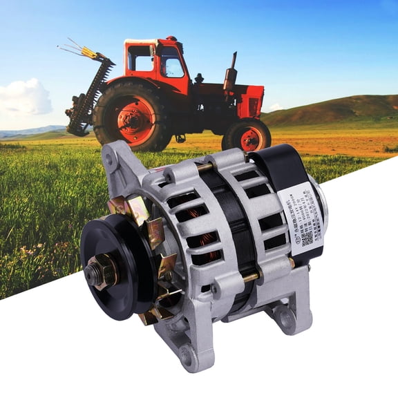 2000W DC Agri Tractor Generator, Portable 12-14V 4000RPM PMG w/ Brushless Motor & Double-Ended Design