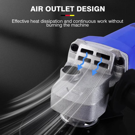 2000W Electric Angle Grinder,12000 RPM with Wheel Guard,115mm Disc Heavy Duty Cutting Grinding US