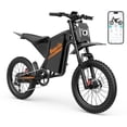 thumbnail image 1 of 2500W Electric Dirt Bike for Adults,60V 25Ah,Max 100Miles & 38MPH Electric Motorcycle,20’’*3.0’’ Off Road Tires,APP Control Mountain Bike UL2849, 1 of 8