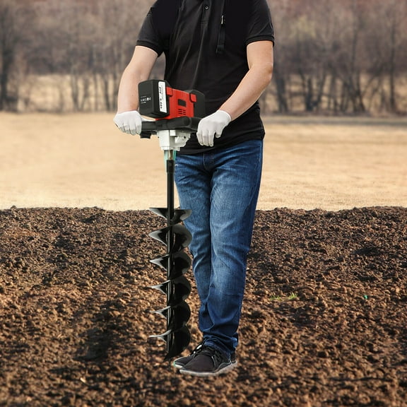 2000W Electric Earth Auger Powerhead Digging Machine Garden Auger W/ 6"x31" Bit