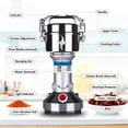 thumbnail image 1 of 2000W Electric Grain Grinder Stainless Steel Commercial Dry Mill Ultra-Fine Powder  for Wheat Rice Corn Spices Coffee High-Speed Flour Maker Home Kitchen Professional Use, 1 of 7