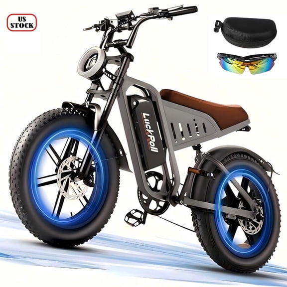 2000W F6 E-Mountain Bike for Adults,40MPH Top Speed 48V 25Ah E-Bike ,20" Fat Tire Electric Bike with NFC and Password Unlock UL2849