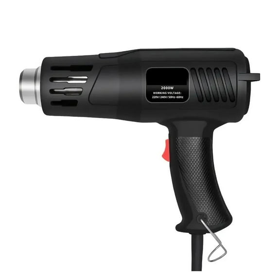 2000W Hot Air Gun High Power Temperature Regulating Industrial Electric Heat Gun Automobile Film Baking Gun Tool ,Variable Temperature