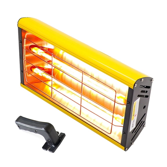 2000W Infrared Paint Curing Lamp For Drying Hot Paint Dryer Heating Lamp Heater Infrared Lamp Light Shortwave Spray Paint Booth ,Safety Protection