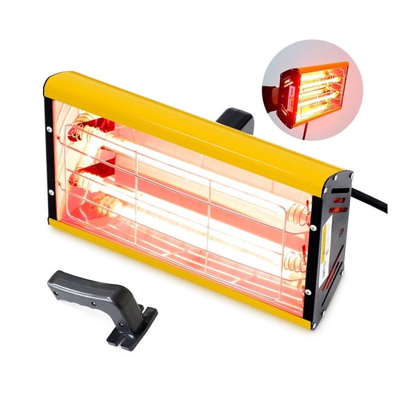 2000W Infrared Paint Curing Lamp For Drying Hot Paint Dryer Heating Lamp Heater Infrared Lamp Light Shortwave Spray Paint Booth ,Safety Protection