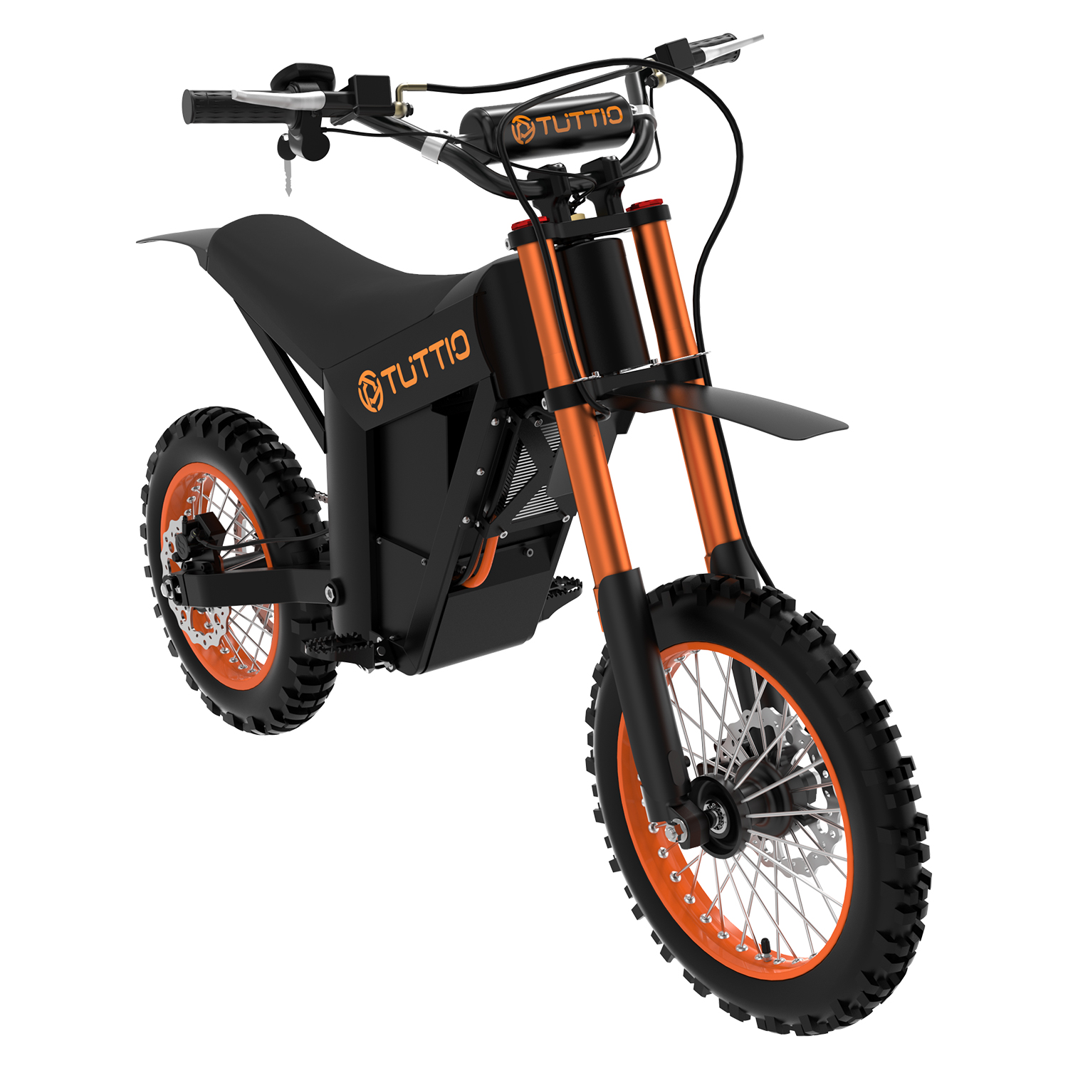 TUTTIO Soleil01 High-Torque Electric Dirt Bike Adult Teen, 200N.m,48V/21Ah Removable Battery, 14'/12' Fat Tires ,UL2849