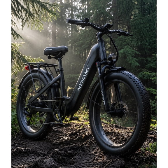 2000W Peak Power Electric Fat Tire Bike for Adults - 28MPH, 48V 18Ah (35-85 Miles), 24"x3" All-Terrain Ebike Electirc Bicycle with Full Suspension & 11" Comfort Seat - Conquer Snow, Sand & Trails