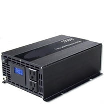 2000W Peak Pure Sine Wave Solar Inverter, 1000W DC to AC Converter 12V/24V/36V/48V LCD Display ,Protect Your Appliances