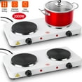 2000W Portable Electric Double Burner Hot Plate Kitchen Cooktop Cooking
