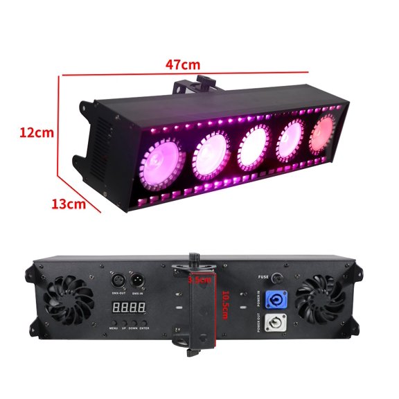 2000W RGBW RGBWY LED Wash Stage Light DMX512 & RDM Support, Single-Point Control DJ Club Concert Strobe Wash Effect