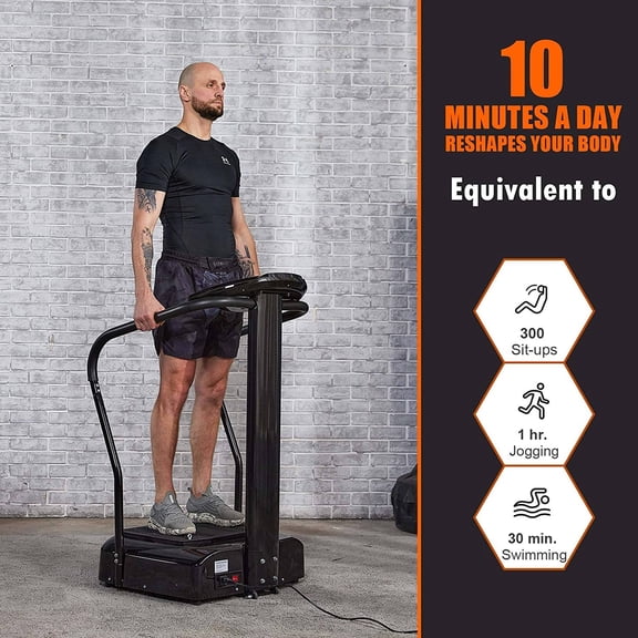 2000W Whole Body Vibration Platform Exercise Machine, 180 Speed Levels Vibration Plate with MP3 Player