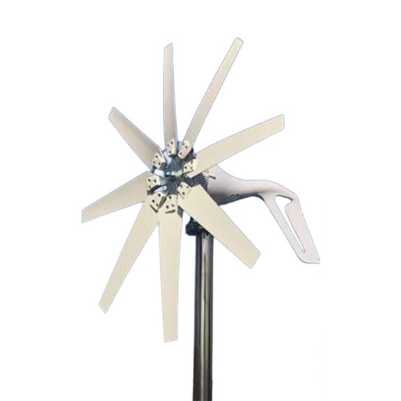 2000W Wind Turbine Generator Kit, 8-Blade Wind Power Generator, 24V Windmill Generator Kit for Solar Wind System Marine RV Home