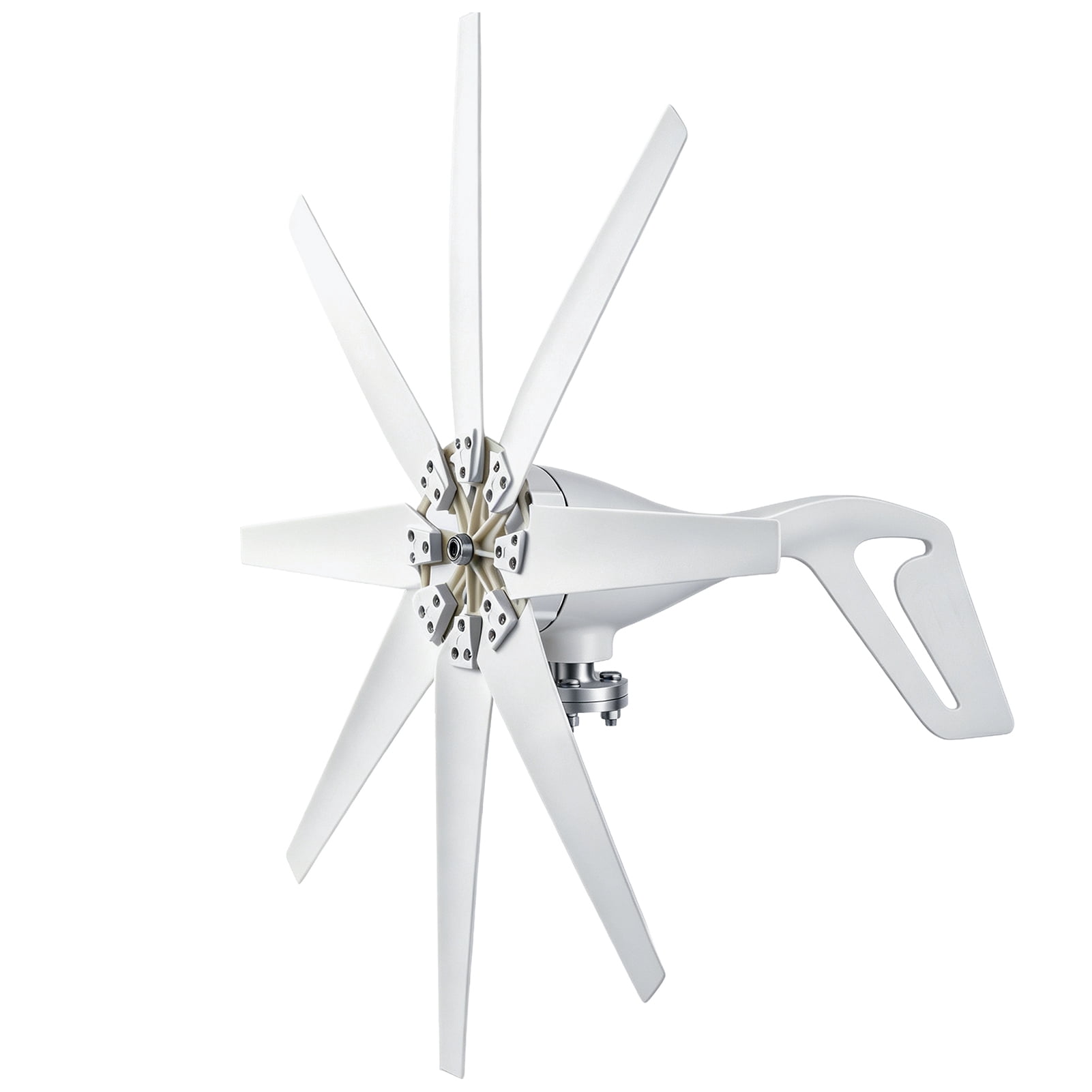 2000W Wind Turbine Generator Kit, 8-Blade Wind Power Generator, 24V Windmill Generator Kit for Solar Wind System Marine RV Home