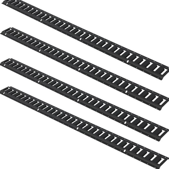 2000lbs E-Track Cargo Secure Kit – 4 Rails, 8 O-Rings, 4 Tie-Offs & 2 Ratchet Straps for Motorcycles & Bikes