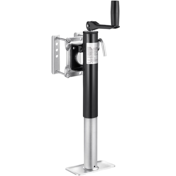 2000lbs Swivel Bolt Mounted Trailer Jack with 10 Inch Lift with Handle for RV/Carriage/Utility/Yacht Trailer