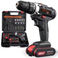 2000mAh Electric Drill 3/8" Impact Wrench Cordless Screwdriver Drill 2