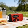 thumbnail image 1 of 2000mAh Solar Emergency Radio, Hand Crank AM/FM/WB Solar Portable Radio, LED Torch Power Bank Charger, Emergency Gadget for Camping Hiking and Outdoor Survival, 1 of 8